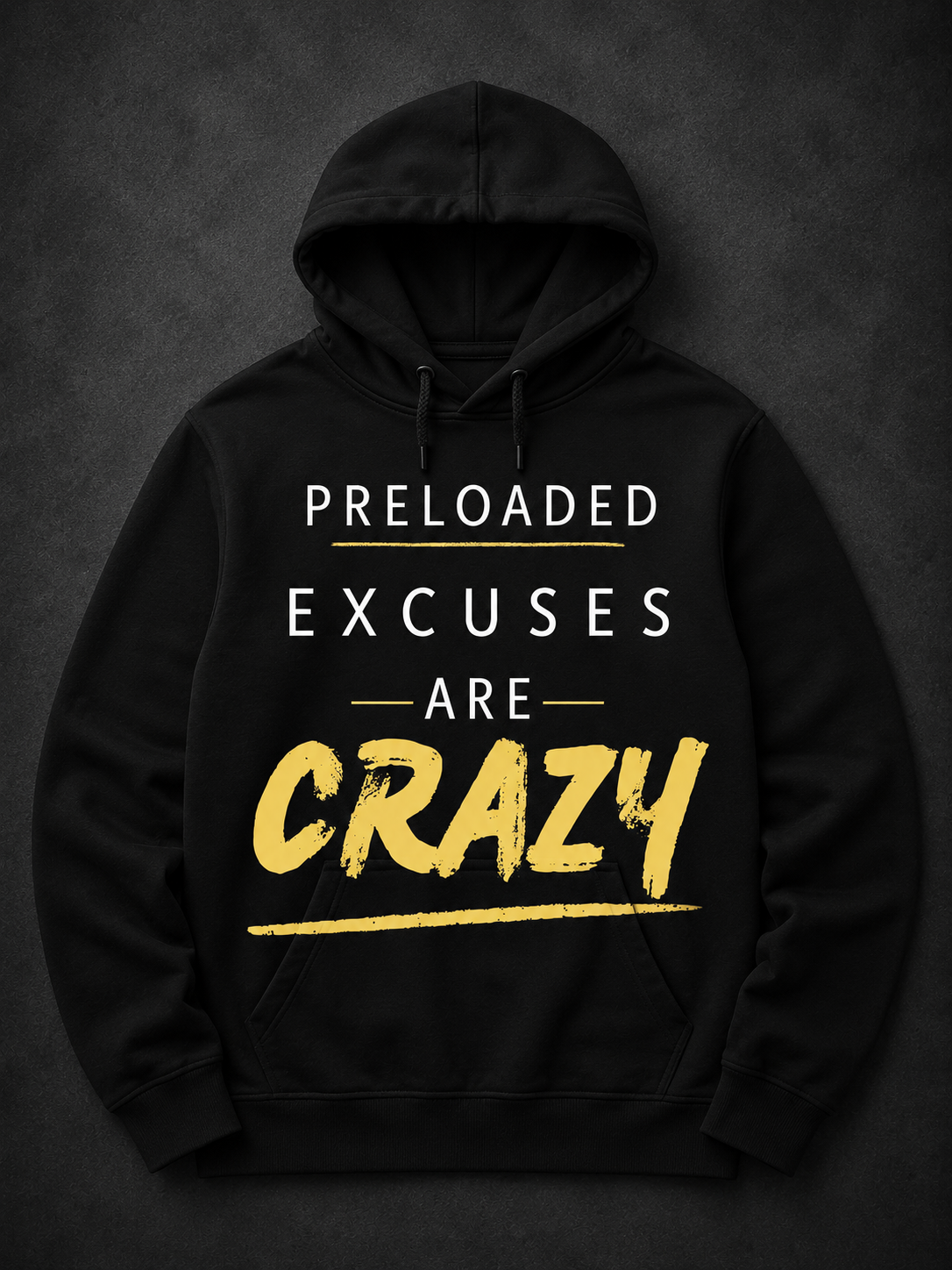 Preloaded Excuses Hoodie (Yellow)
